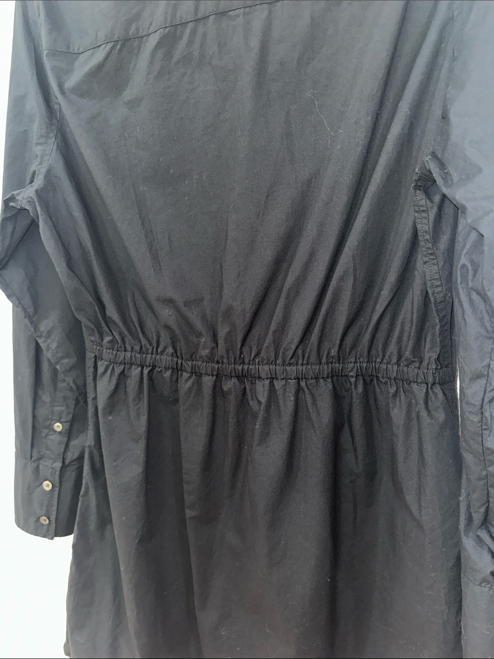 XiRENA Black Button-Front Mini Shirt Dress - Picture 11 of 12